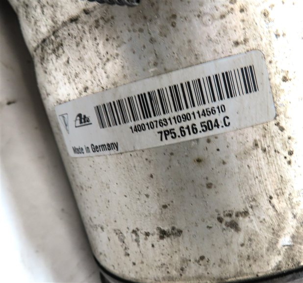 Thumbnail 7: 11-18 PORSCHE CAYENNE (958) REAR RIGHT PASSENGER AIR SUSPENSION VDC SHOCK STRUT