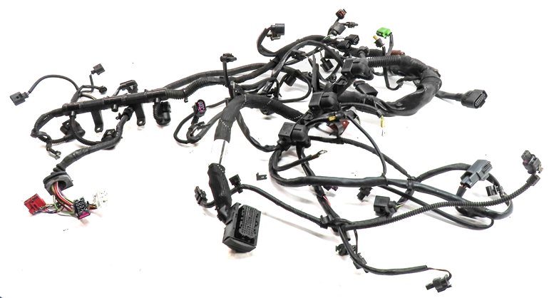 Thumbnail 1: 2012 PORSCHE CAYENNE (958) 3.0L (M06.EC) HYBRID ENGINE MOTOR WIRE WIRING HARNESS