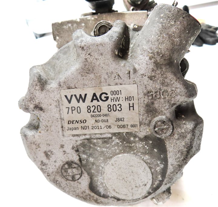 Thumbnail 8: 11-18 PORSCHE CAYENNE HYBRID (958) 3.0L HYBRID A/C COMPRESSOR PUMP