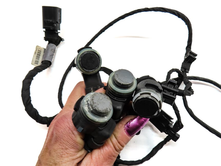 Thumbnail 4: 2015 AUDI S3 8V FRONT PARK ASSIST PDC DISTANCE CONTROL WIRE SENSOR SET/4 (Gray)