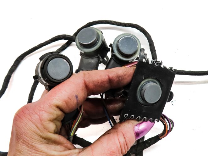Thumbnail 4: 2015 AUDI S3 (8V) REAR PARK ASSIST PDC DISTANCE CONTROL WIRE SENSOR SET/4 (Gray)