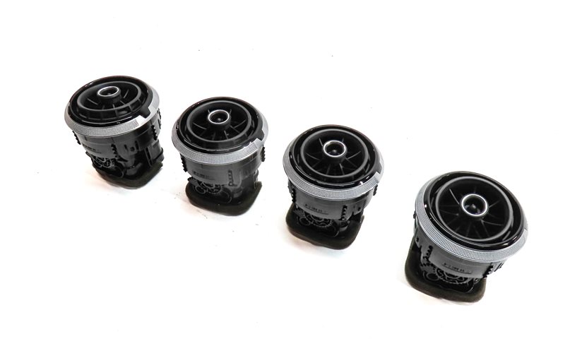2015 AUDI S3 (8V) FRONT DASH DASHBOARD HEAT AIR AC HVAC VENT SET/4 (Black)