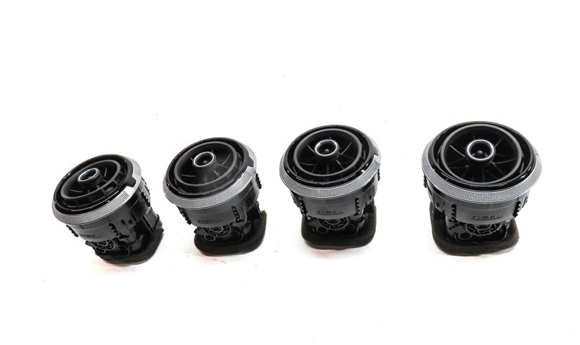 Thumbnail 2: 2015 AUDI S3 (8V) FRONT DASH DASHBOARD HEAT AIR AC HVAC VENT SET/4 (Black)