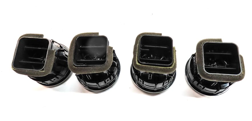 Thumbnail 4: 2015 AUDI S3 (8V) FRONT DASH DASHBOARD HEAT AIR AC HVAC VENT SET/4 (Black)