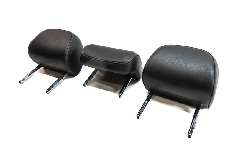 15-16 AUDI A3 8V REAR LEFT CENTER RIGHT SEAT SLINE HEADREST SET/3 (Black)