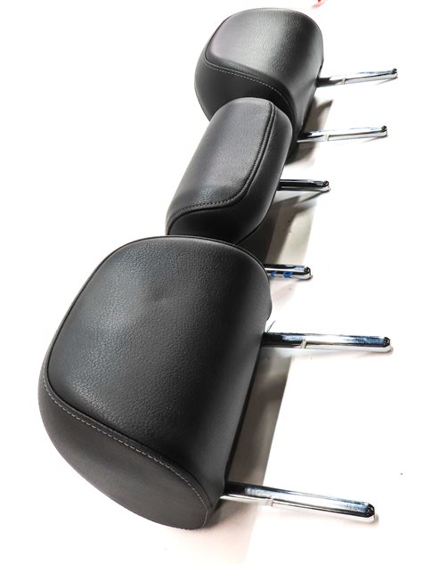 Thumbnail 3: 15-16 AUDI A3 8V REAR LEFT CENTER RIGHT SEAT SLINE HEADREST SET/3 (Black)