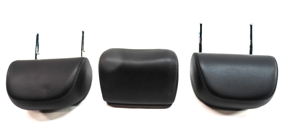 Thumbnail 4: 15-16 AUDI A3 8V REAR LEFT CENTER RIGHT SEAT SLINE HEADREST SET/3 (Black)