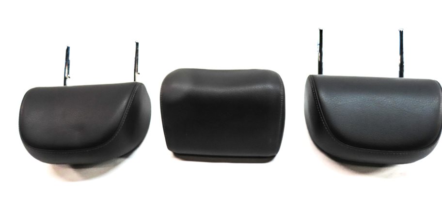 Thumbnail 5: 15-16 AUDI A3 8V REAR LEFT CENTER RIGHT SEAT SLINE HEADREST SET/3 (Black)
