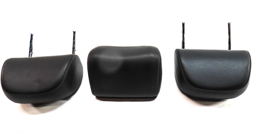 Thumbnail 6: 15-16 AUDI A3 8V REAR LEFT CENTER RIGHT SEAT SLINE HEADREST SET/3 (Black)
