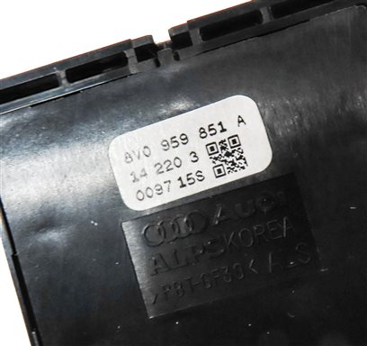 Thumbnail 6: 2015-2017 AUDI A3 S3 (8V) LEFT FRONT DRIVER DOOR MASTER POWER WINDOW SWITCH