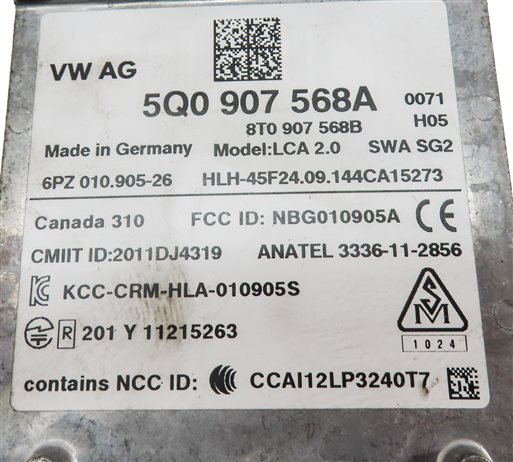 Thumbnail 5: 2015-2016 AUDI A3 S3 (8V) BLIND SPOT RADAR SENSOR MODULE (SLAVE)