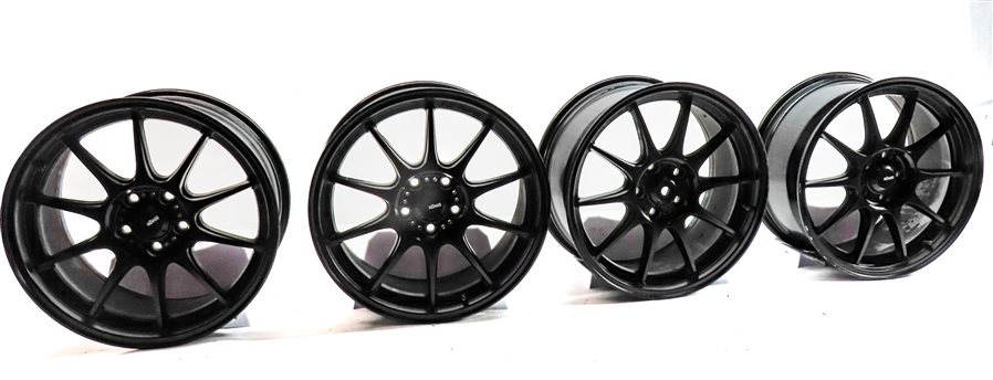 2015 AUDI S3 (8V) KONIG DEKAGRAM 18X8.5 SEMI MATTE BLACK WHEEL RIM SET/4