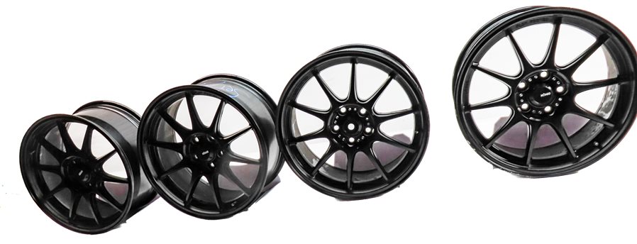 Thumbnail 3: 2015 AUDI S3 (8V) KONIG DEKAGRAM 18X8.5 SEMI MATTE BLACK WHEEL RIM SET/4