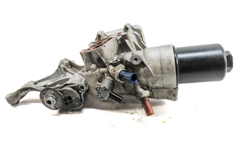 Thumbnail 2: 2015 AUDI S3 (8V) 2.0L (CYFB) ENGINE MOTOR OIL FLUID FILTER HOUSING w/OIL COOLER