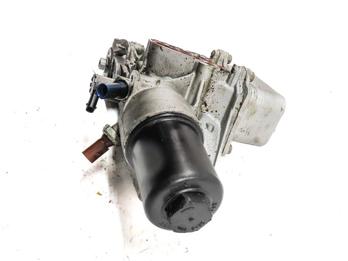 Thumbnail 3: 2015 AUDI S3 (8V) 2.0L (CYFB) ENGINE MOTOR OIL FLUID FILTER HOUSING w/OIL COOLER