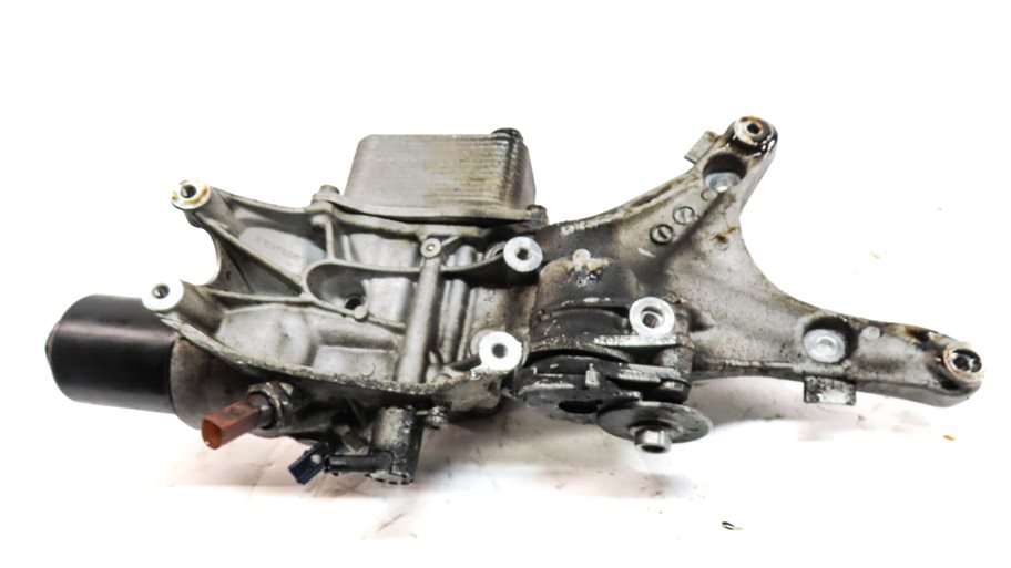 Thumbnail 6: 2015 AUDI S3 (8V) 2.0L (CYFB) ENGINE MOTOR OIL FLUID FILTER HOUSING w/OIL COOLER