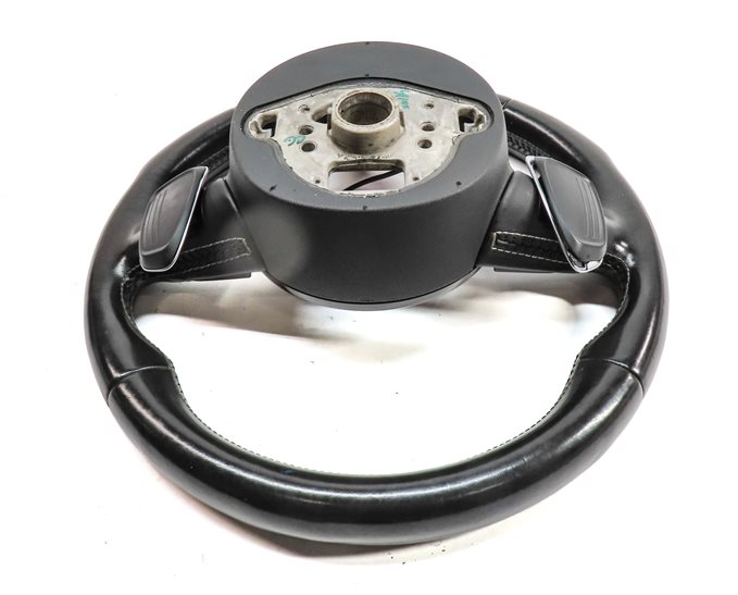 Thumbnail 5: 2015 AUDI S3 8V MULTIFUNCTION 3 SPOKE FLAT BOTTOM SPORT STEERING WHEEL (Black)