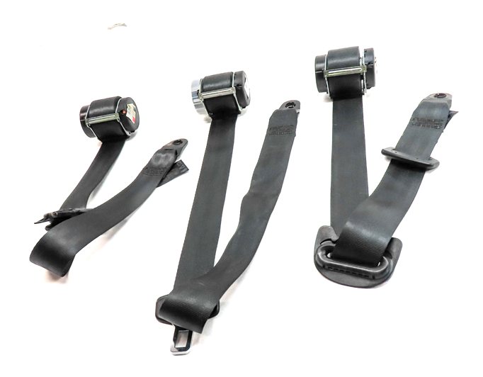 Thumbnail 2: 11 LAND ROVER LR4 (L319) REAR 2ND ROW LEFT CENTER RIGHT SEATBELT RETRACTOR SET/3