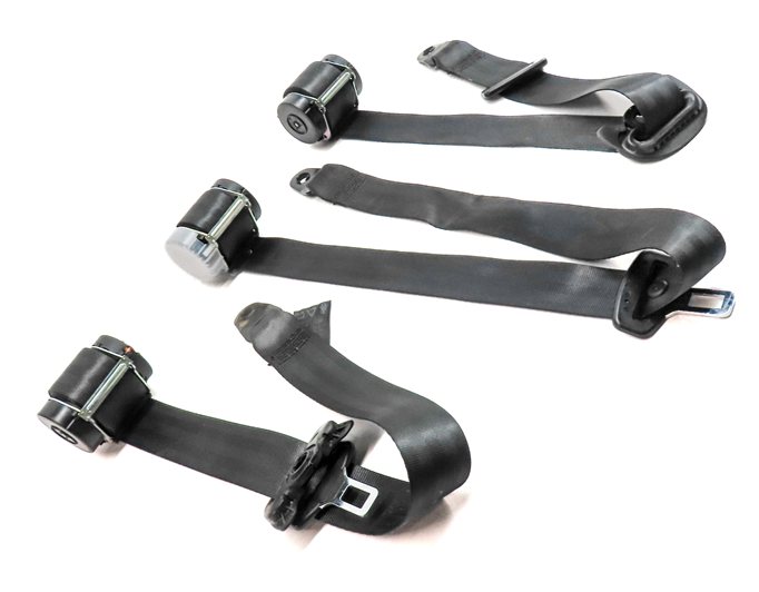 Thumbnail 3: 11 LAND ROVER LR4 (L319) REAR 2ND ROW LEFT CENTER RIGHT SEATBELT RETRACTOR SET/3