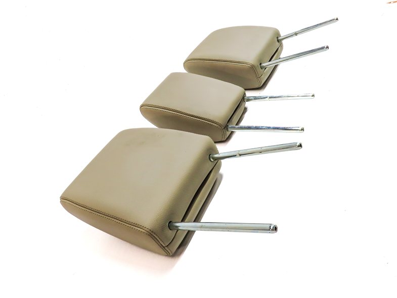 Thumbnail 4: 10-16 LAND ROVER LR4 L319 REAR 2ND ROW LEFT CENTER RIGHT HEADREST SET/3 (Almond)