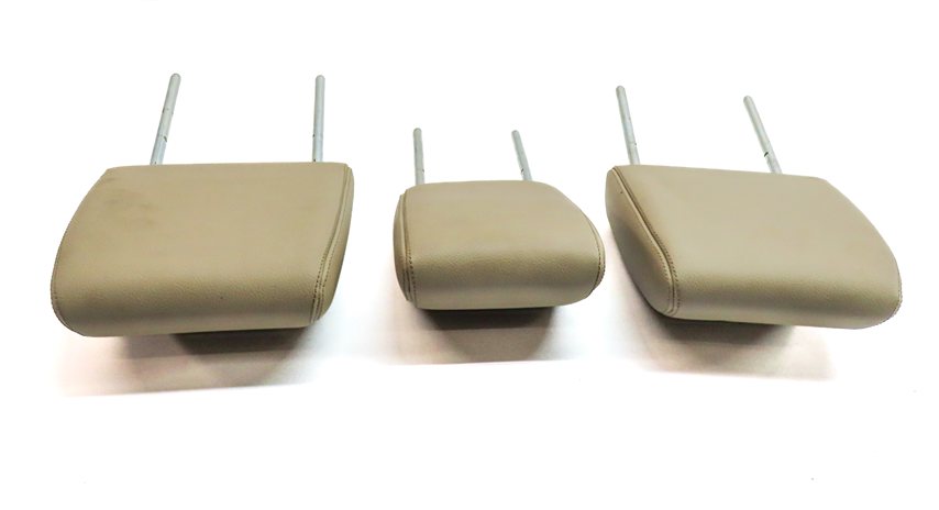 Thumbnail 5: 10-16 LAND ROVER LR4 L319 REAR 2ND ROW LEFT CENTER RIGHT HEADREST SET/3 (Almond)