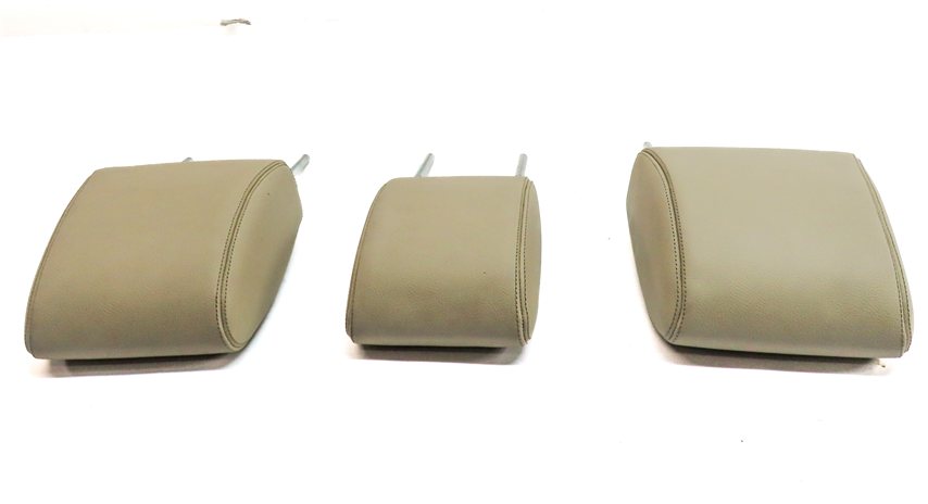 Thumbnail 6: 10-16 LAND ROVER LR4 L319 REAR 2ND ROW LEFT CENTER RIGHT HEADREST SET/3 (Almond)