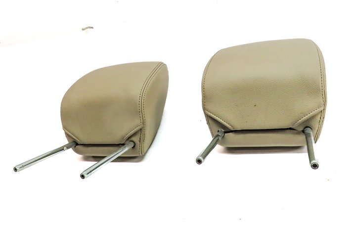 Thumbnail 2: 2010-2016 LAND ROVER LR4 FRONT LEFT & RIGHT LEATHER HEADREST SET 2 (Almond)