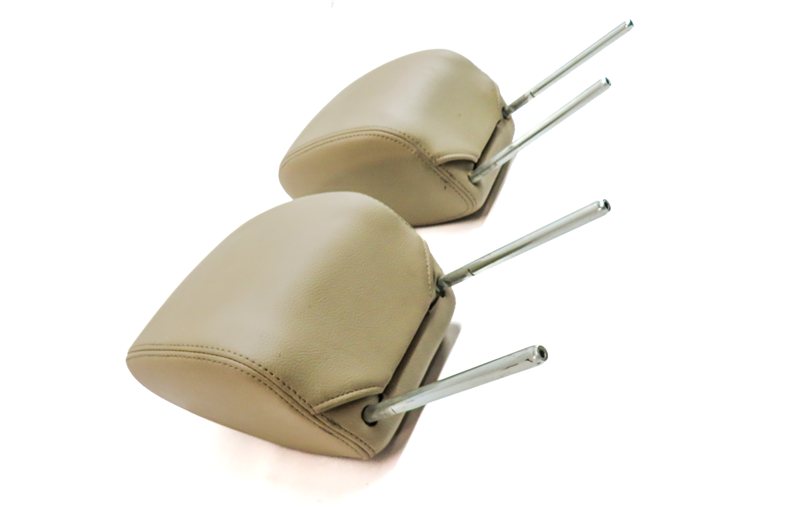 Thumbnail 4: 2010-2016 LAND ROVER LR4 FRONT LEFT & RIGHT LEATHER HEADREST SET 2 (Almond)