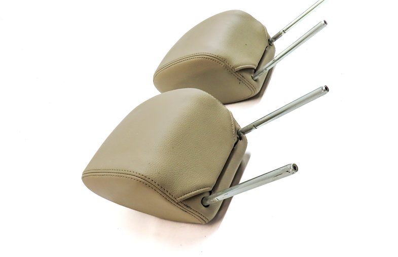 Thumbnail 5: 2010-2016 LAND ROVER LR4 FRONT LEFT & RIGHT LEATHER HEADREST SET 2 (Almond)