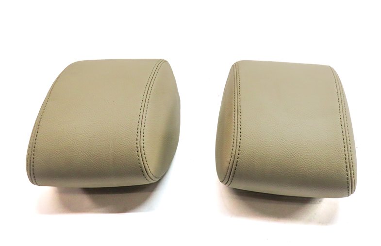 Thumbnail 7: 2010-2016 LAND ROVER LR4 FRONT LEFT & RIGHT LEATHER HEADREST SET 2 (Almond)