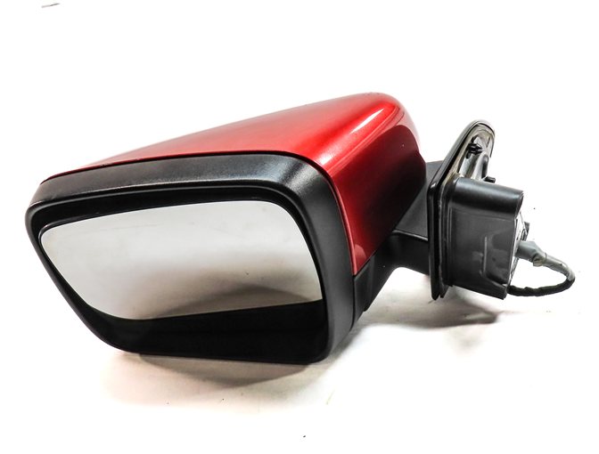 Thumbnail 2: 2010-2013 LAND ROVER LR4 LEFT DRIVER HEATED MANUAL FOLD DOOR MIRROR (Red)