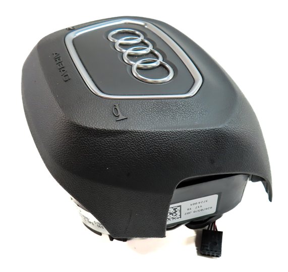 Thumbnail 3: 2017-2019 AUDI Q7 (4M) FRONT LEFT DRIVER STEERING WHEEL AIRBAG AIR BAG (Black)