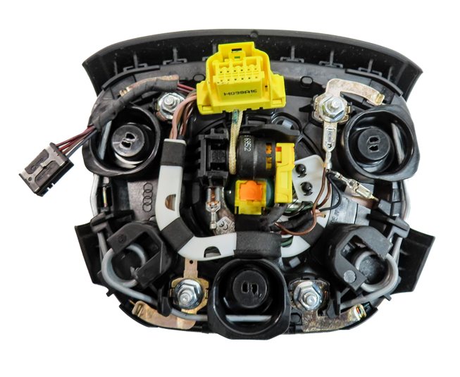 Thumbnail 5: 2017-2019 AUDI Q7 (4M) FRONT LEFT DRIVER STEERING WHEEL AIRBAG AIR BAG (Black)