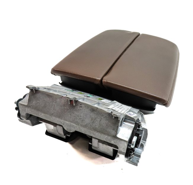 Thumbnail 3: 2017-2019 AUDI Q7 (4M) FRONT CENTER CONSOLE COMPARTMENT ARMREST LID (Brown)