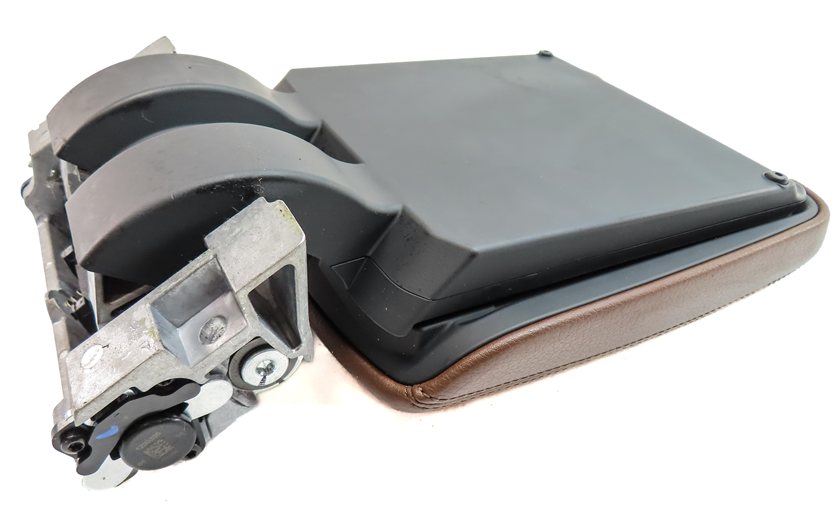 Thumbnail 5: 2017-2019 AUDI Q7 (4M) FRONT CENTER CONSOLE COMPARTMENT ARMREST LID (Brown)