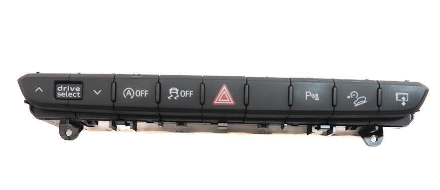 17 AUDI Q7 4M PARK ASSIST HILL DESCENT AUTO START TRACTION CONTROL HAZARD PANEL