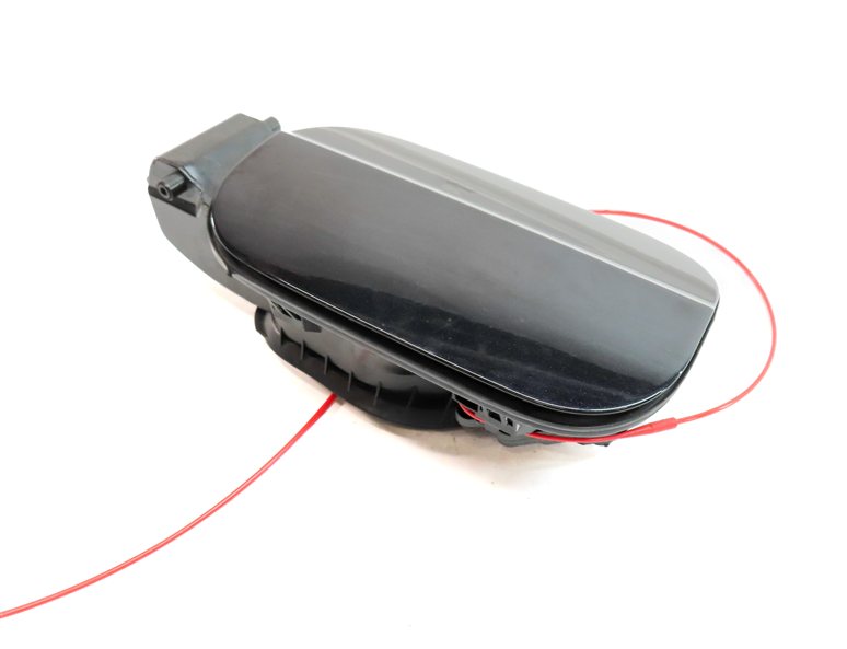 Thumbnail 2: 2017-2022 AUDI Q7 (4M) FUEL TANK DOOR TRIM w/ HOUSING & GAS CAP (Black)