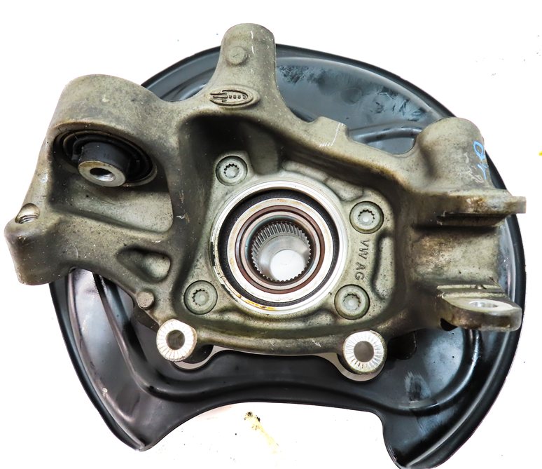 Thumbnail 5: 17-20 AUDI Q7 (4M) REAR LEFT DRIVER SPINDLE KNUCKLE WHEEL BEARING HUB w/ SHIELD