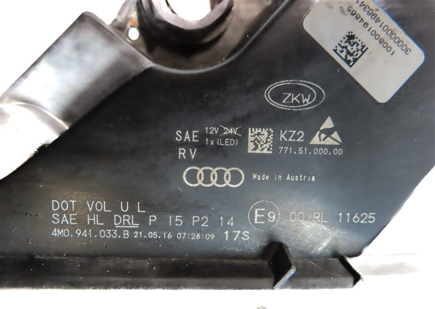 Thumbnail 9: 17-19 AUDI Q7 (4M) LEFT FRONT DRIVER DYNAMIC LED HEADLIGHT LIGHT LAMP (8Q3)