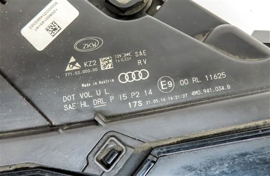 Thumbnail 9: 17-19 AUDI Q7 (4M) RIGHT FRONT PASSENGER DYNAMIC LED HEADLIGHT LIGHT LAMP (8Q3)
