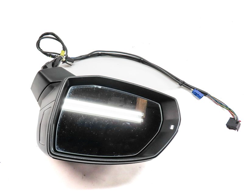 Thumbnail 5: 17-19 AUDI Q7 4M LEFT PFOLD BLIND SPOT MEMORY CAMERA HEATED DOOR MIRROR (Black)