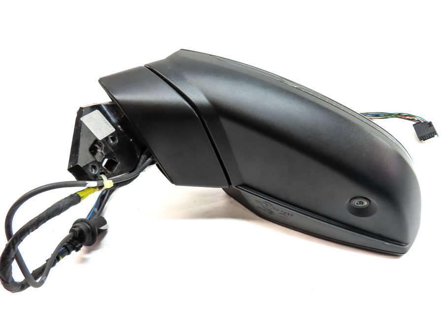 Thumbnail 6: 17-19 AUDI Q7 4M LEFT PFOLD BLIND SPOT MEMORY CAMERA HEATED DOOR MIRROR (Black)