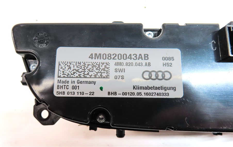 Thumbnail 7: 2017-2019 AUDI Q7 (4M) FRONT HEATER A/C TEMPERATURE CLIMATE CONTROL PANEL