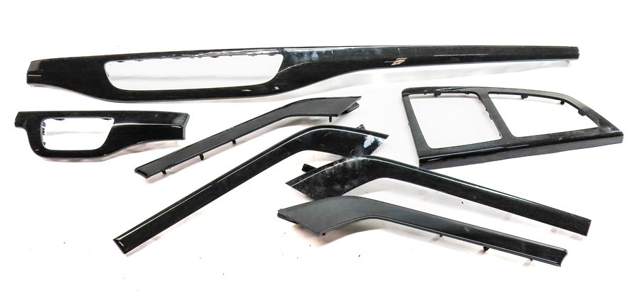 2017 AUDI Q7 (4M) FRONT INTERIOR DASH DOOR CENTER CONSOLE WOOD TRIM SET/7 (Oak)
