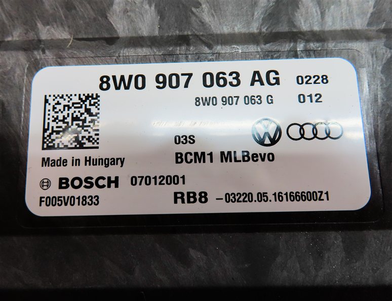 Thumbnail 13: 17-18 AUDI Q7 4M 3.0L SUPER CREC ENGINE ECM BCM IMMOBILIZER MODULE KEY LOCK SET