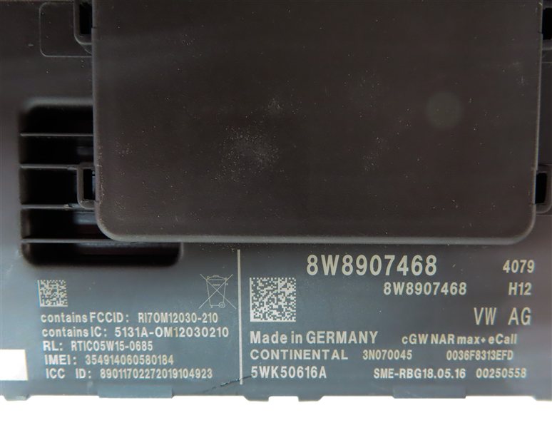 Thumbnail 14: 17-18 AUDI Q7 4M 3.0L SUPER CREC ENGINE ECM BCM IMMOBILIZER MODULE KEY LOCK SET