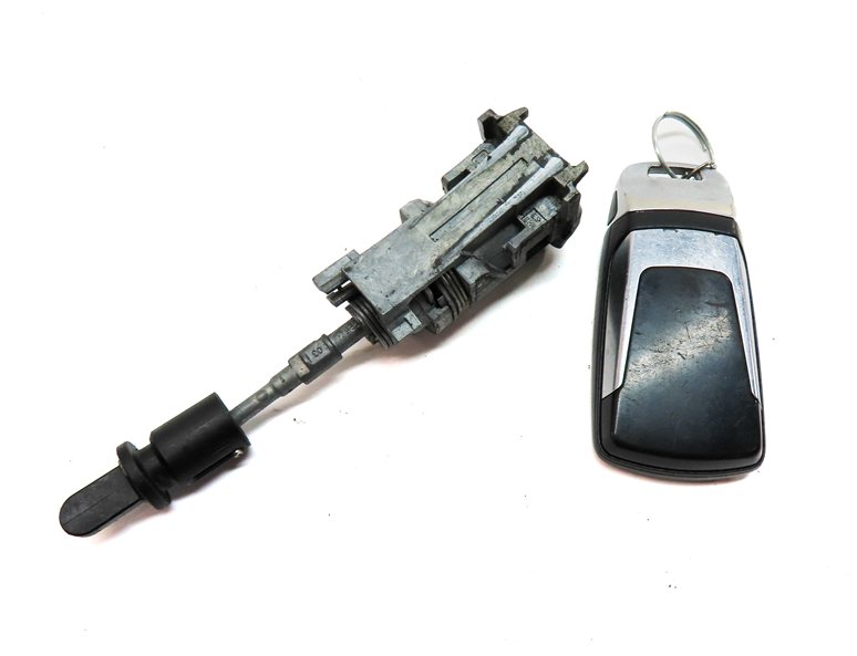 Thumbnail 6: 17-18 AUDI Q7 4M 3.0L SUPER CREC ENGINE ECM BCM IMMOBILIZER MODULE KEY LOCK SET