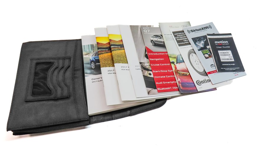 2017 AUDI Q7 (4M) 3.0L SUPER (CREC) OWNERS MANUAL BOOKLET SET w/ CASE