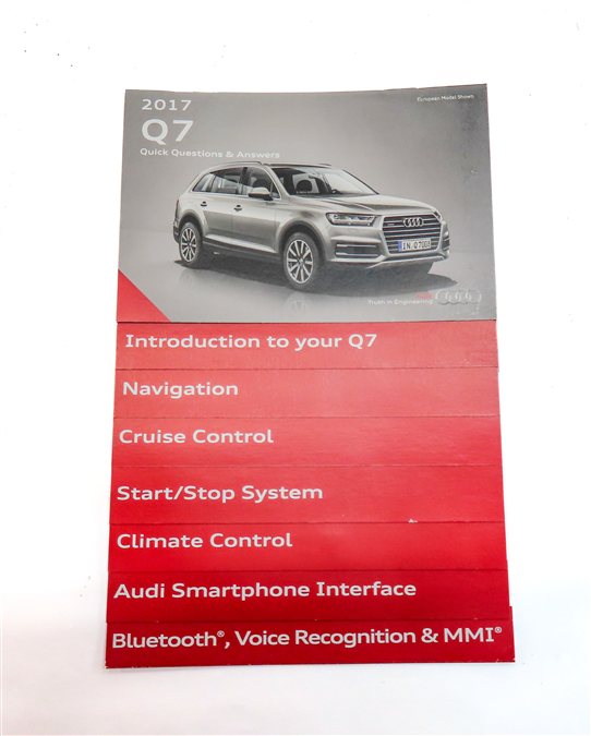 Thumbnail 6: 2017 AUDI Q7 (4M) 3.0L SUPER (CREC) OWNERS MANUAL BOOKLET SET w/ CASE