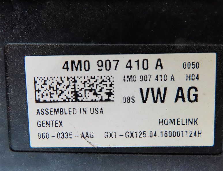Thumbnail 7: 2017 AUDI Q7 (4M) GARAGE DOOR OPENER HOMELINK HOME LINK CONTROL MODULE